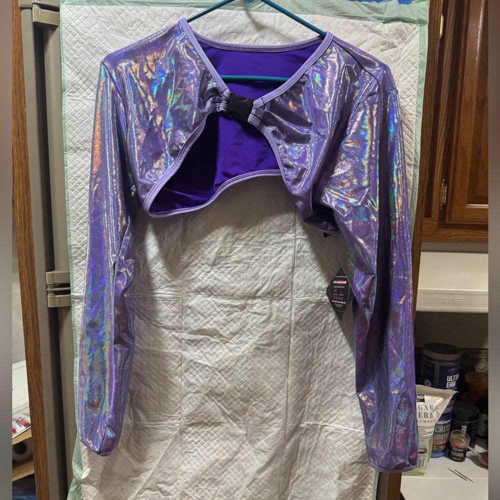 Holographic Purple Sleeves